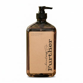 Further front label bottle showing brand and fragrant oils, highlights sustainable sourcing
