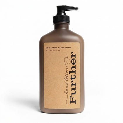Further bottle front packaging showing label and sustainable messaging benefit
