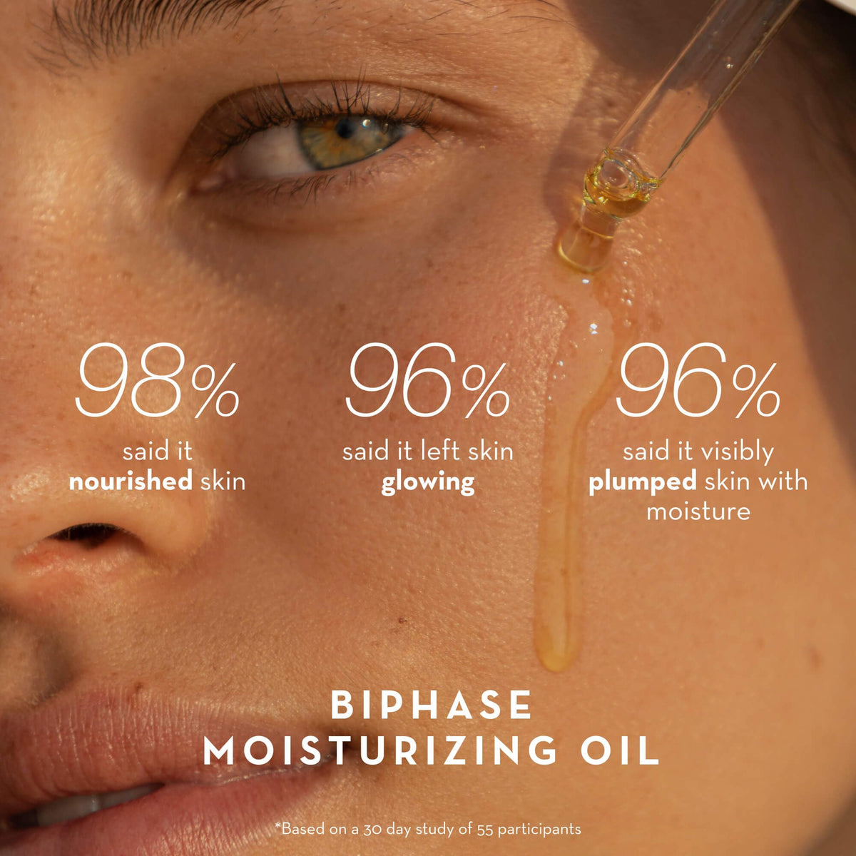 Furtuna Skin shaken bottle showing combined phases for immediate hydration