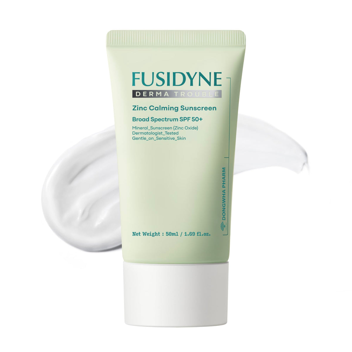 FUSIDYNE front packaging 50ml showing tube and SPF label for clear protection