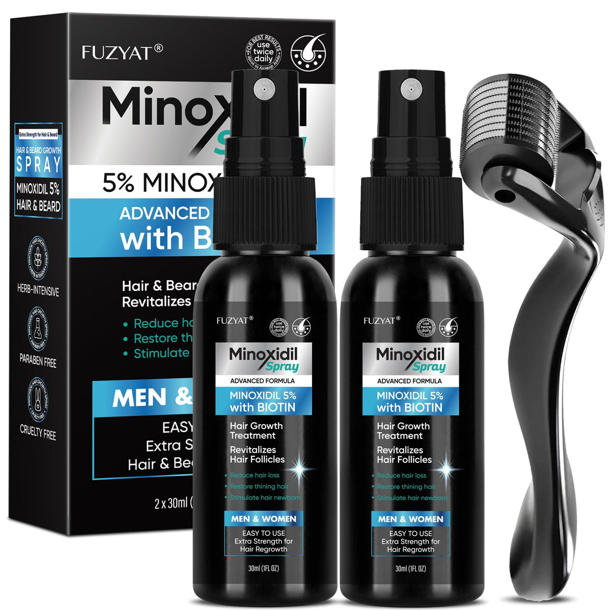FUZYAT front packaging 60ml showing bottle and label, easy identification benefit