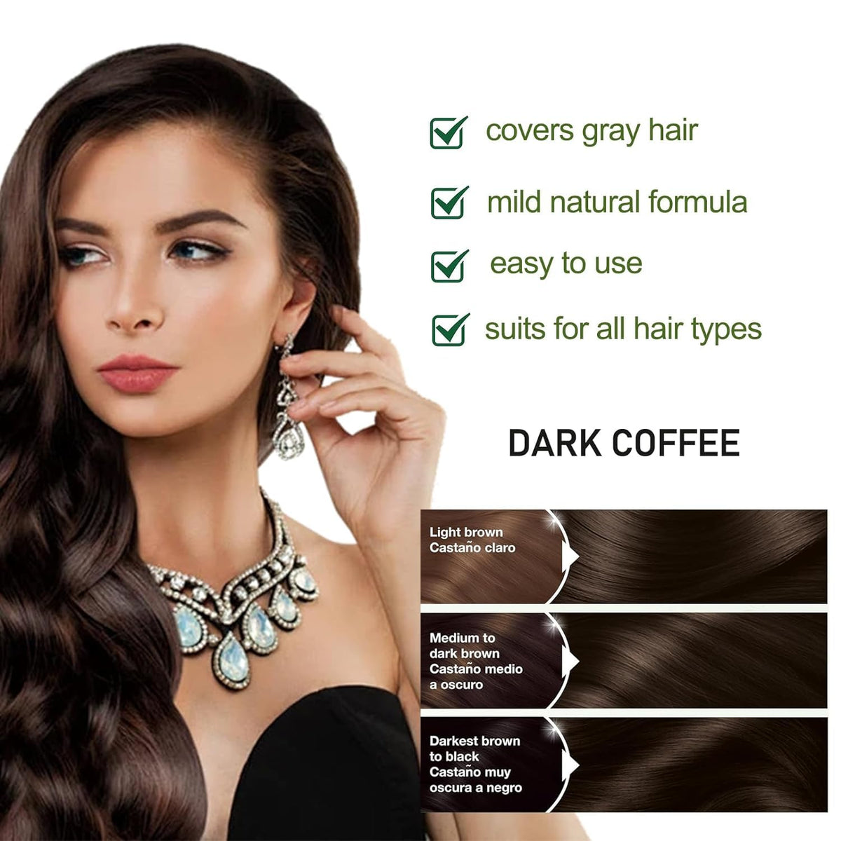 Fvquhvo shampoo being poured into hand to demonstrate smooth, easy application benefit