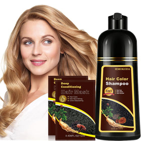Fvquhvo front packaging showing blonde brown shade and quick dye benefit