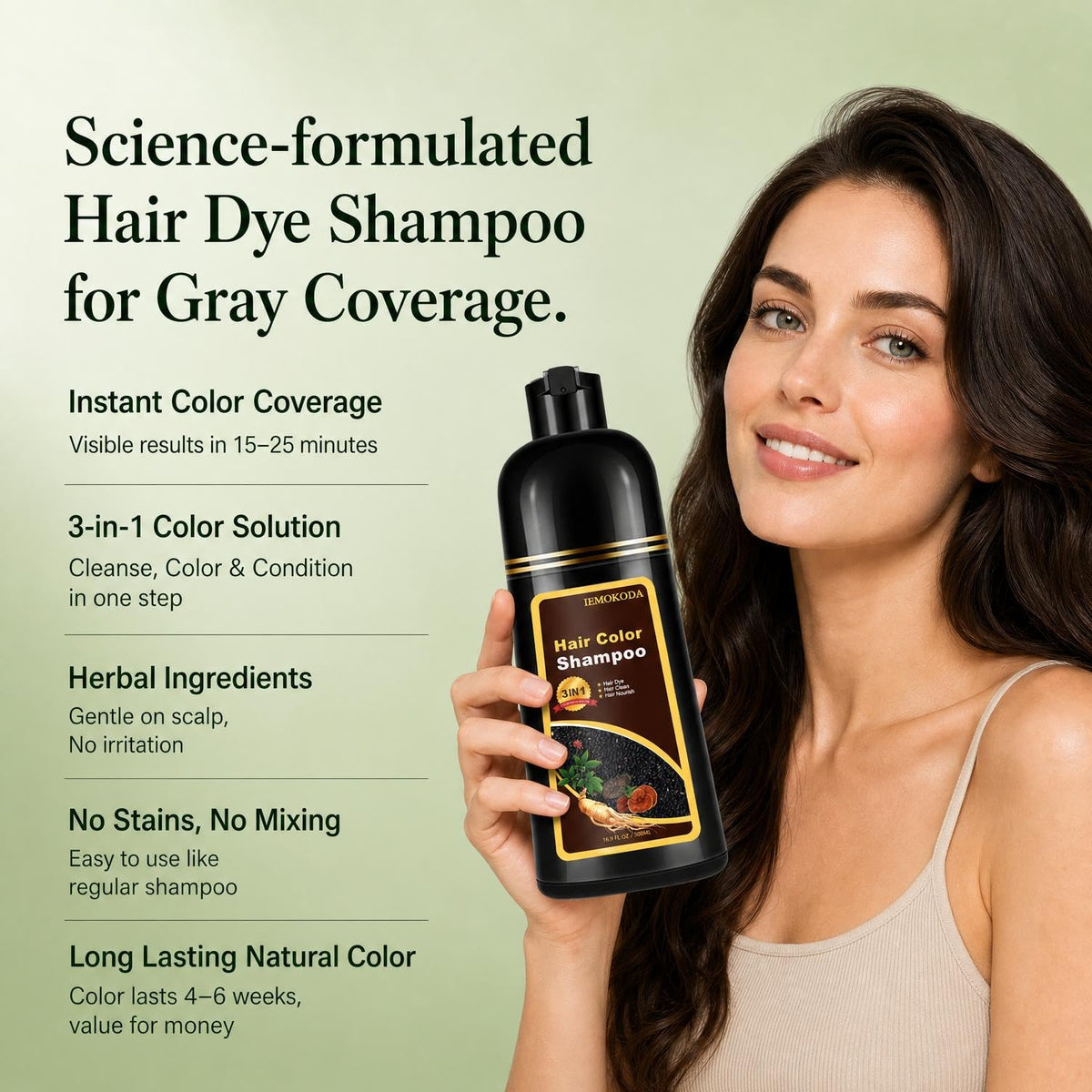 Fvquhvo pouring shampoo close-up showing creamy texture for easy application