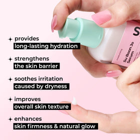 fvrts close-up of serum drop texture, showing lightweight absorbent formula benefit