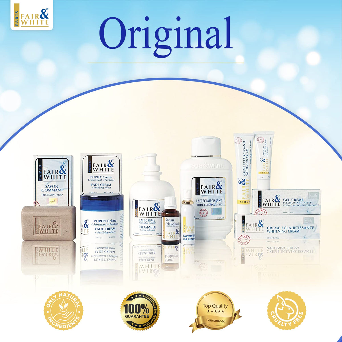 F&W product on bathroom counter in lifestyle setting showing daily routine benefit
