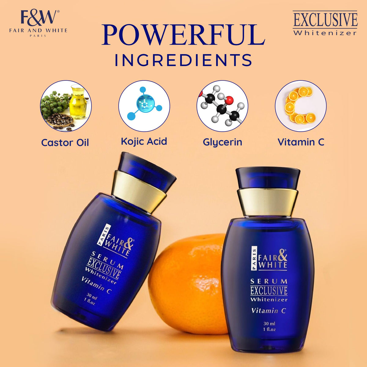 F&W dropper dispensing serum demonstrating precise application benefit