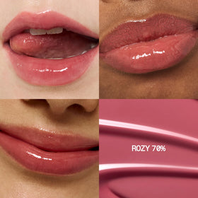 fwee wand applying gloss to lips for smooth, precise coverage