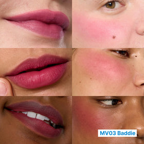fwee texture swipe of pudding formula highlighting smooth blendability benefit