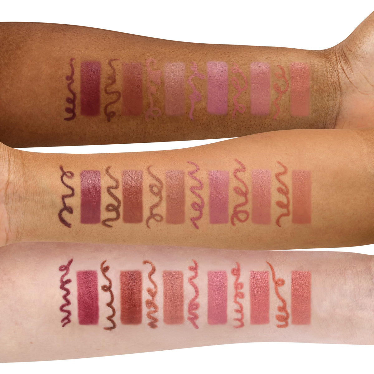 fwee satin and matte texture close detail highlighting blendability