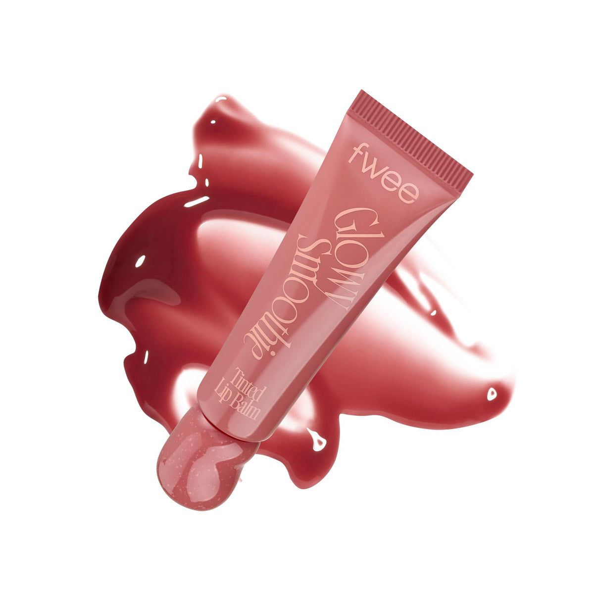 fwee front tube showing Rose Boost tint and glossy finish benefit