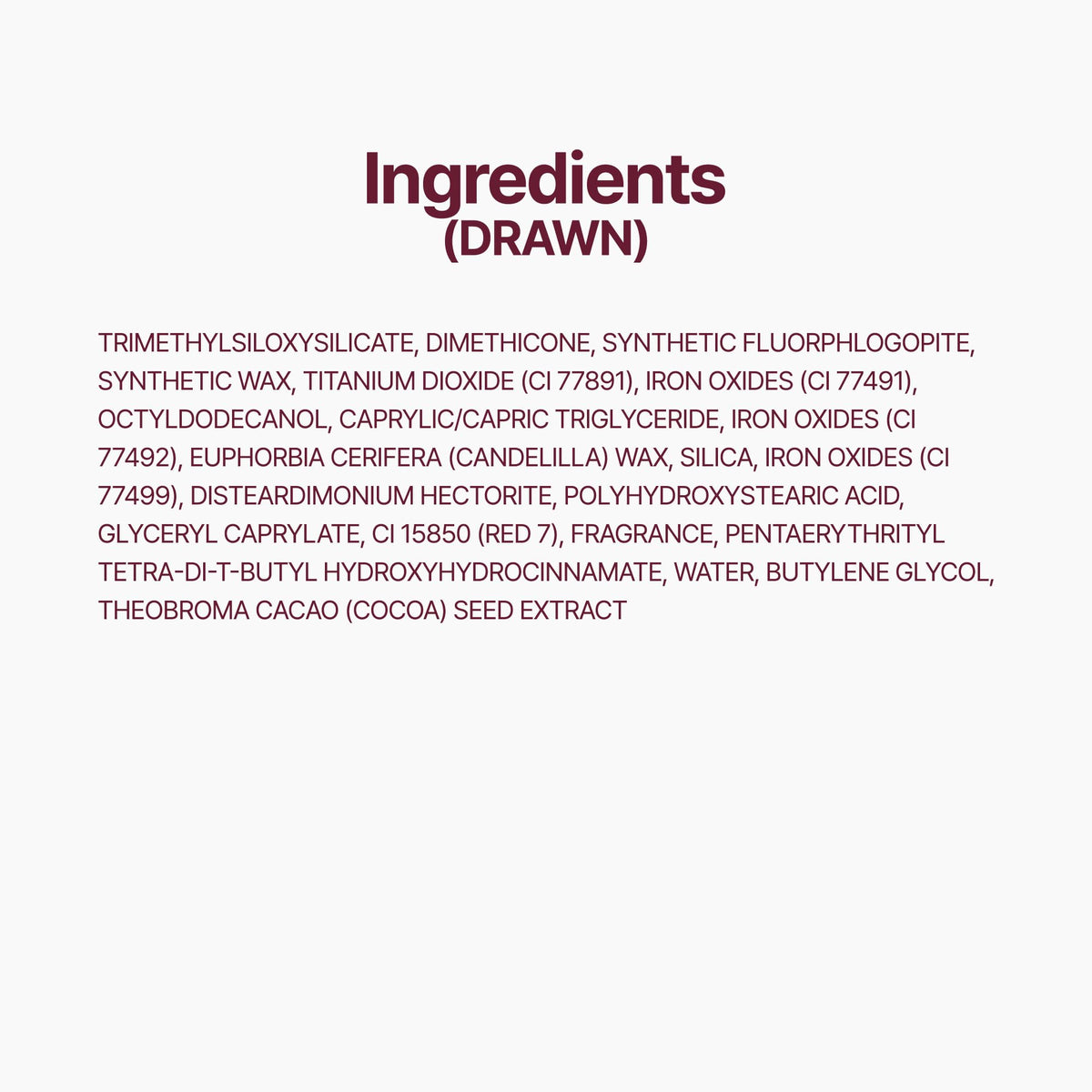 fwee label and ingredients detail image showing product information for informed buyers