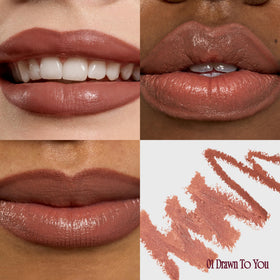 fwee liner tip close-up demonstrating precise point for sharp, long-lasting lip definition