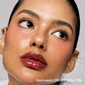fwee gel texture swipe close-up showing glossy, non-sticky finish and hydration
