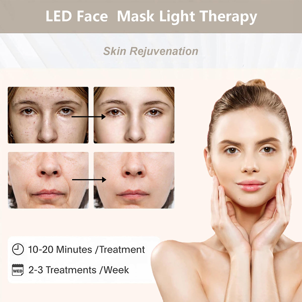Fxtiaa detachable neck panel displayed for targeted lower-face care