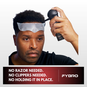 FyBro adhesive edge closeup showing secure stick and precise placement