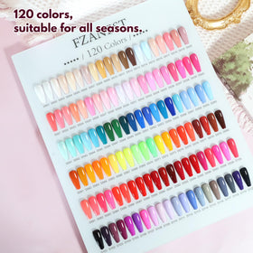 FZANEST color display board with 120 swatches for easy selection and client previews