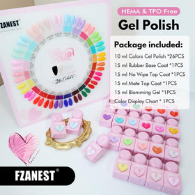 FZANEST heart-shaped cap close-up for quick shade identification benefit