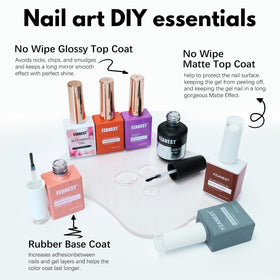 FZANEST model hand with finished manicure showing salon-quality shine and color payoff