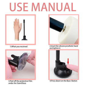 fzbinglu practice hand mounted on holder on desk for stable practice