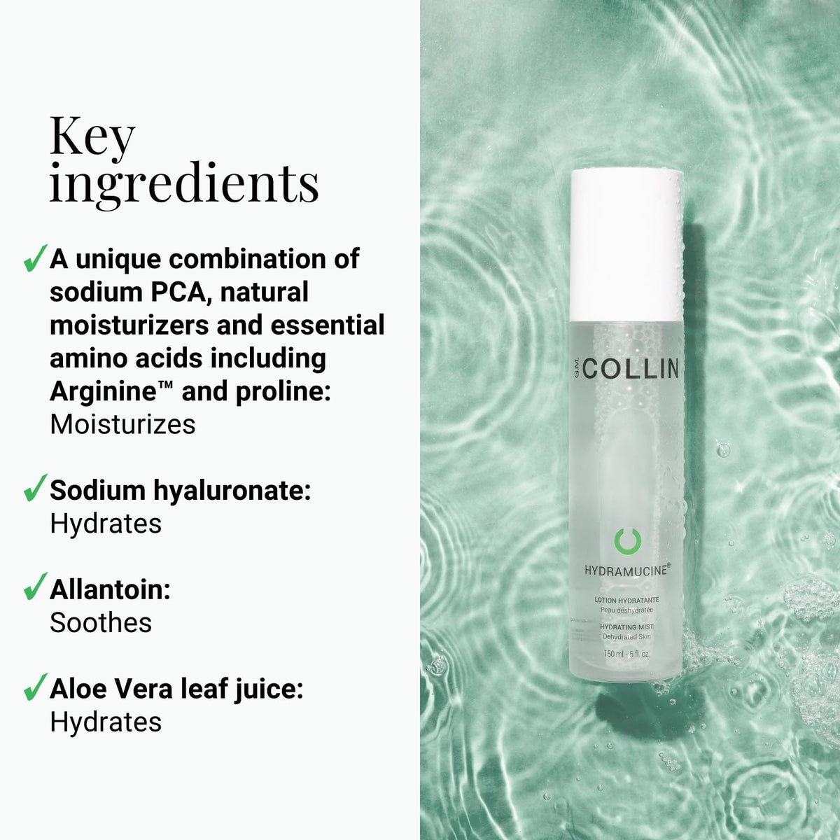 G.M. COLLIN mist spraying fine cloud for instant skin refreshment