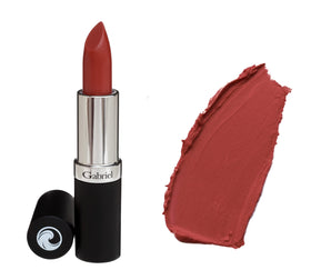 Gabriel Cosmetics lipstick bullet close-up showing creamy texture and smooth glide