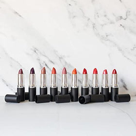Gabriel Cosmetics lipstick ingredients label close-up showing natural formulation