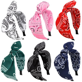 GAFATORY front packaging displaying six bandana headbands for easy gifting
