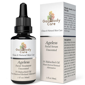 Gaia Body Care front bottle shot showing product packaging and clarity