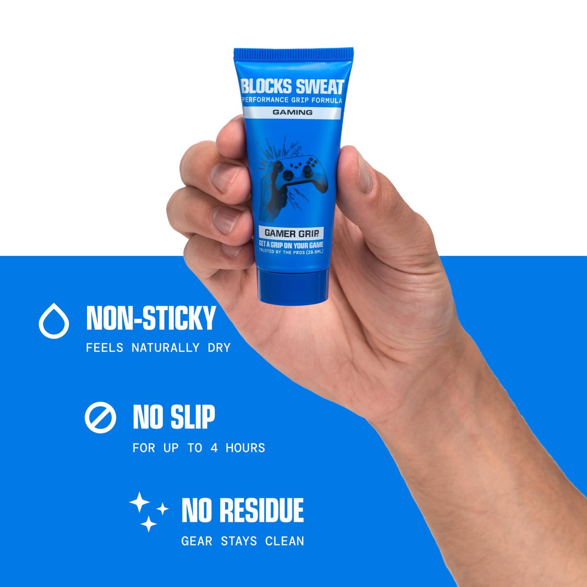 Gamer Grip used with controller showing better grip and precise input during gameplay