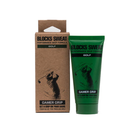 Gamer Grip front packaging showing compact 1oz container and golf branding for convenient grip control