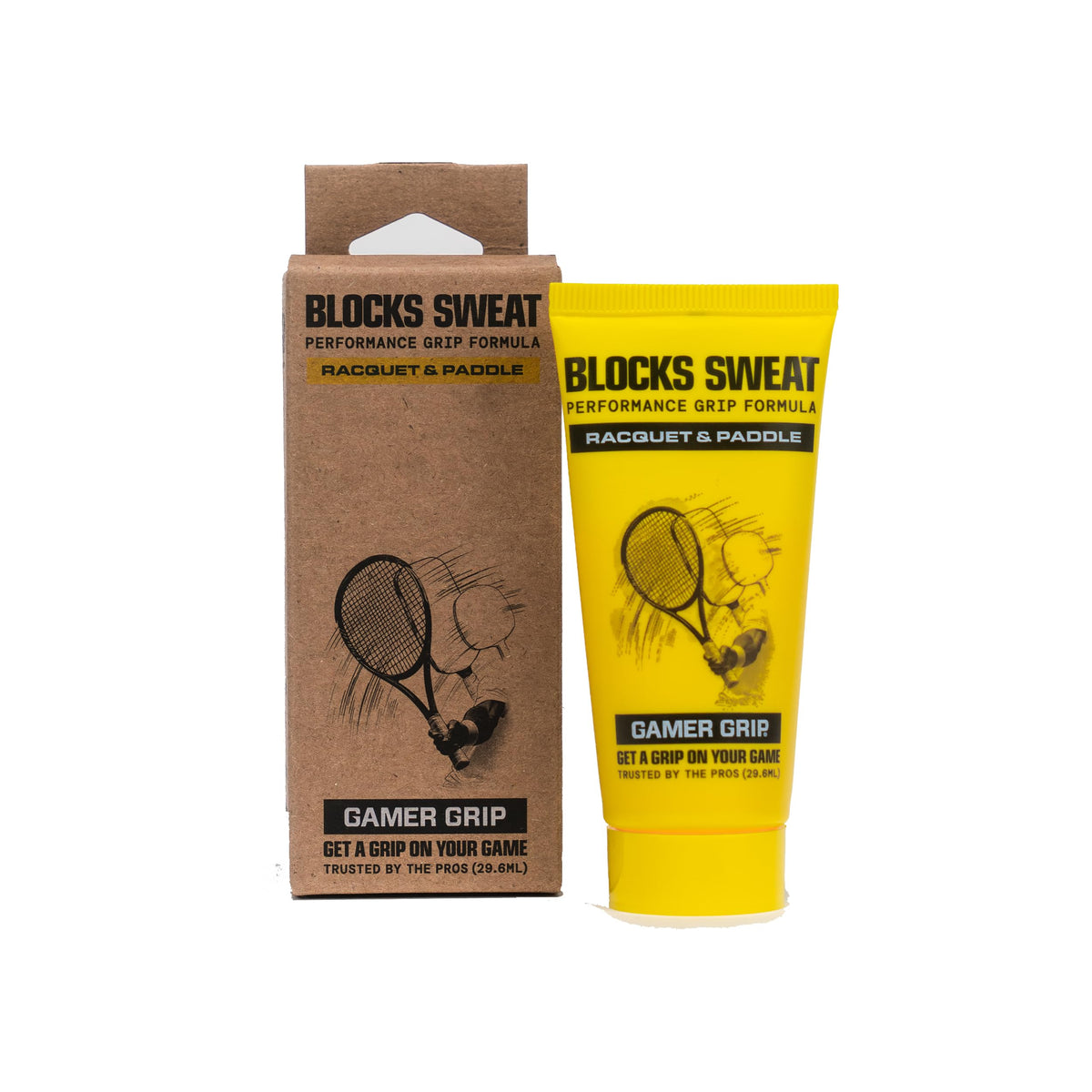 Gamer Grip front packaging showing compact 1oz tube and branding for travel convenience