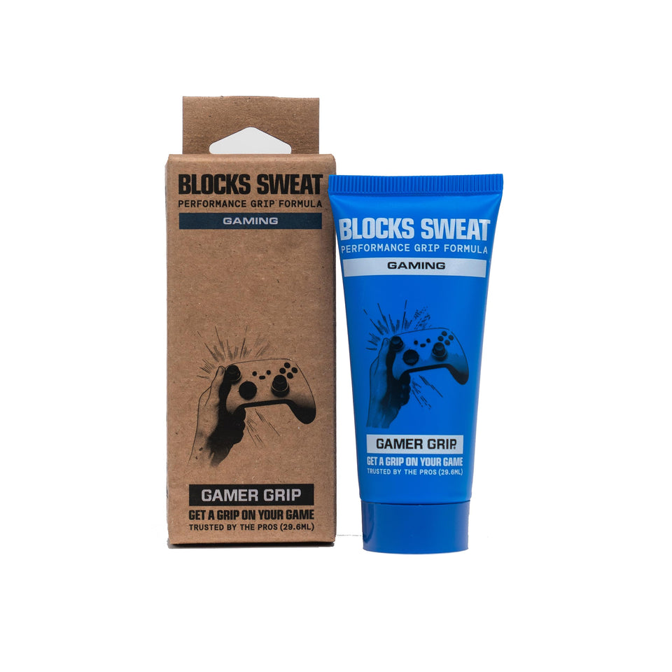 Gamer Grip front packaging showing bottle and brand for quick identification and portability