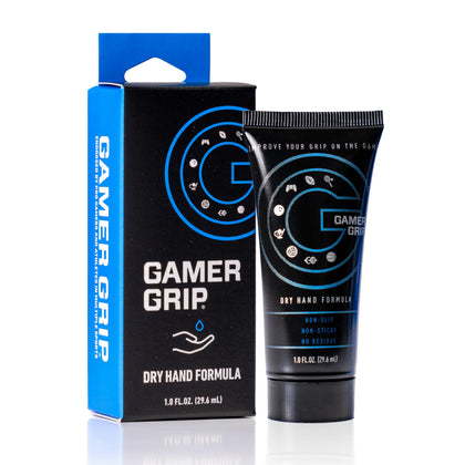 Gamer Grip front tube showing label and size, portable grip solution