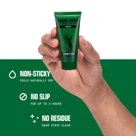 Gamer Grip tucked inside golf bag pocket highlighting portability and ready-to-use convenience