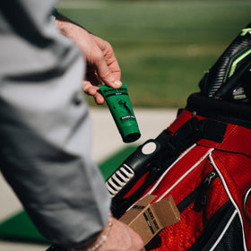 Gamer Grip on glove close-up showing enhanced contact and slip resistance for better swings