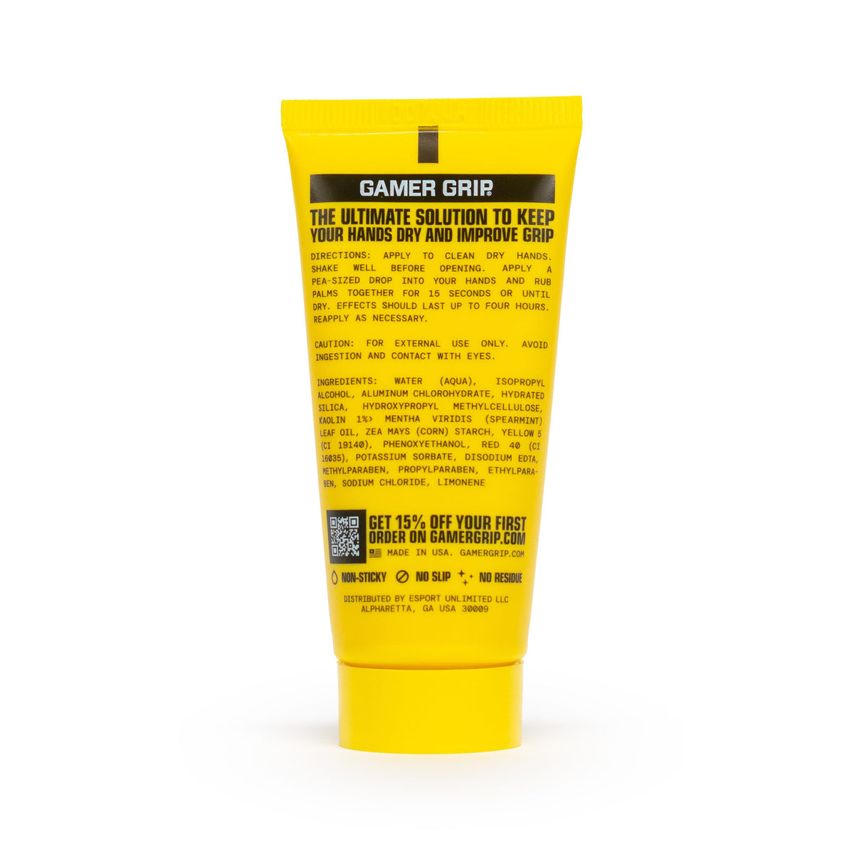 Gamer Grip cream texture close-up displaying smooth gel and fast-absorbing benefit