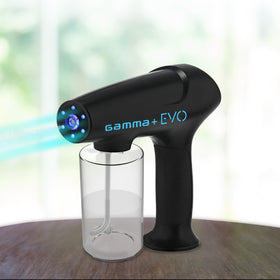 GAMMA+ Evo Nano Mister in salon setting showing professional portability benefit