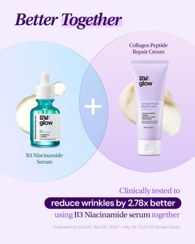 GANGNAM GLOW next to 100ml scale showing jar size and travel-friendly volume