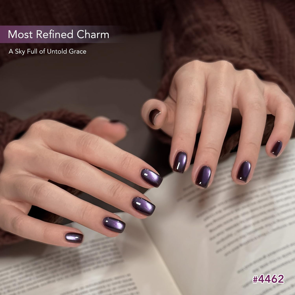 GAOY in-use shot of a hand applying magnet effect for salon-quality, eye-catching finish