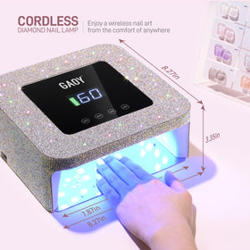 GAOY charging port and battery indicator showing rechargeable convenience benefit