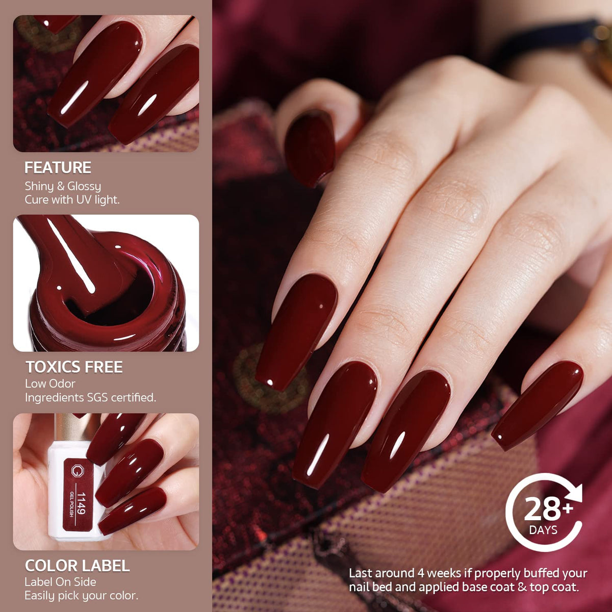 GAOY glitter polish close-up texture highlighting sparkling accents for nail art