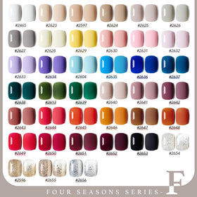 GAOY color array top view displaying 39 shades, useful for choosing seasonal looks