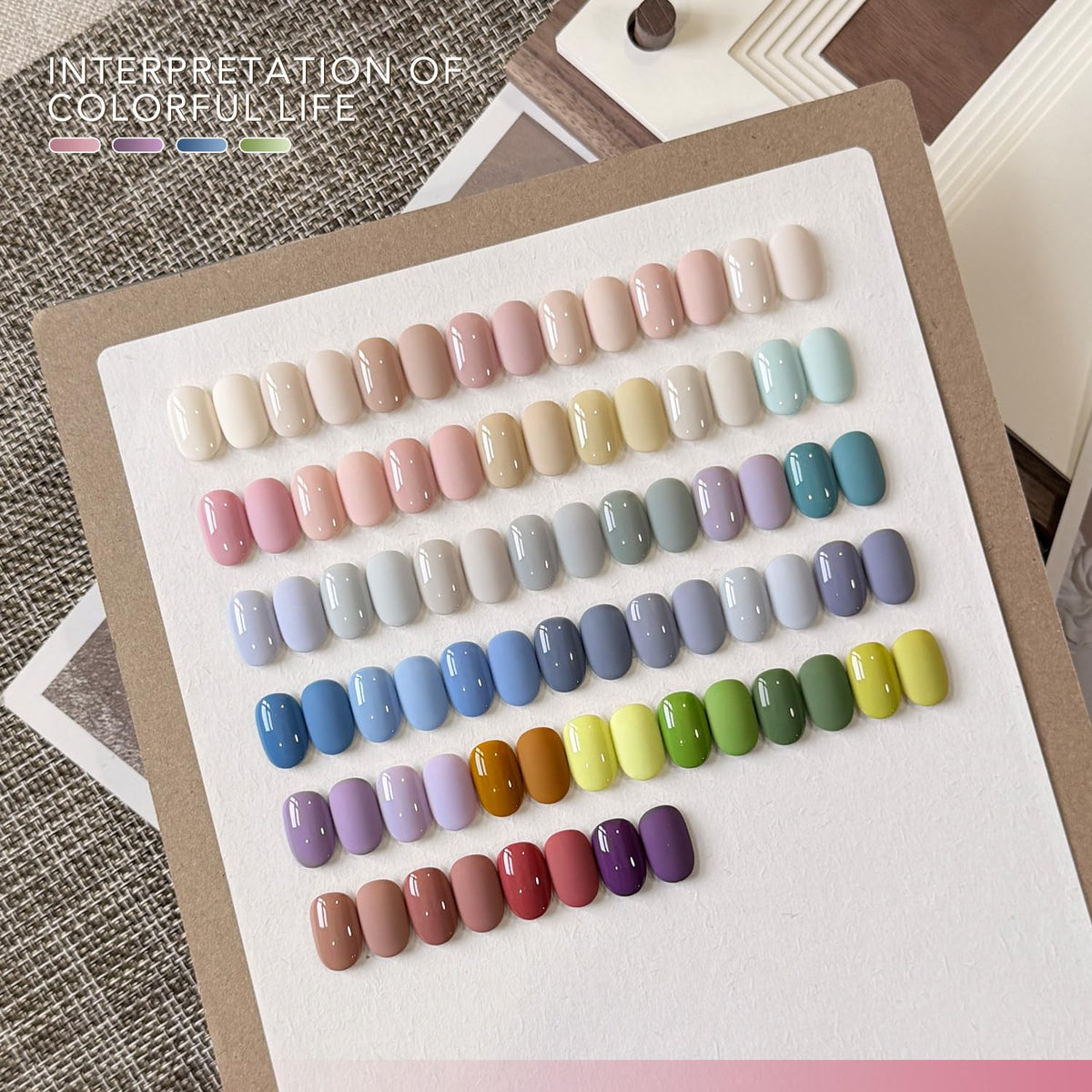 GAOY color swatch spread highlighting 39 shades for versatile styling
