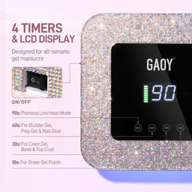 GAOY detachable magnetic base detail enabling easy cleaning benefit