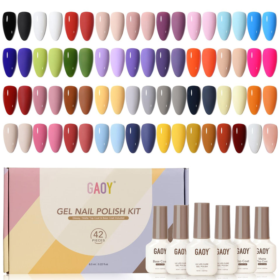 GAOY front packaging showing full 42-piece kit and included coats for clear overview