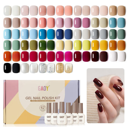 GAOY front packaging showing full 42-piece kit and neat arrangement for easy selection