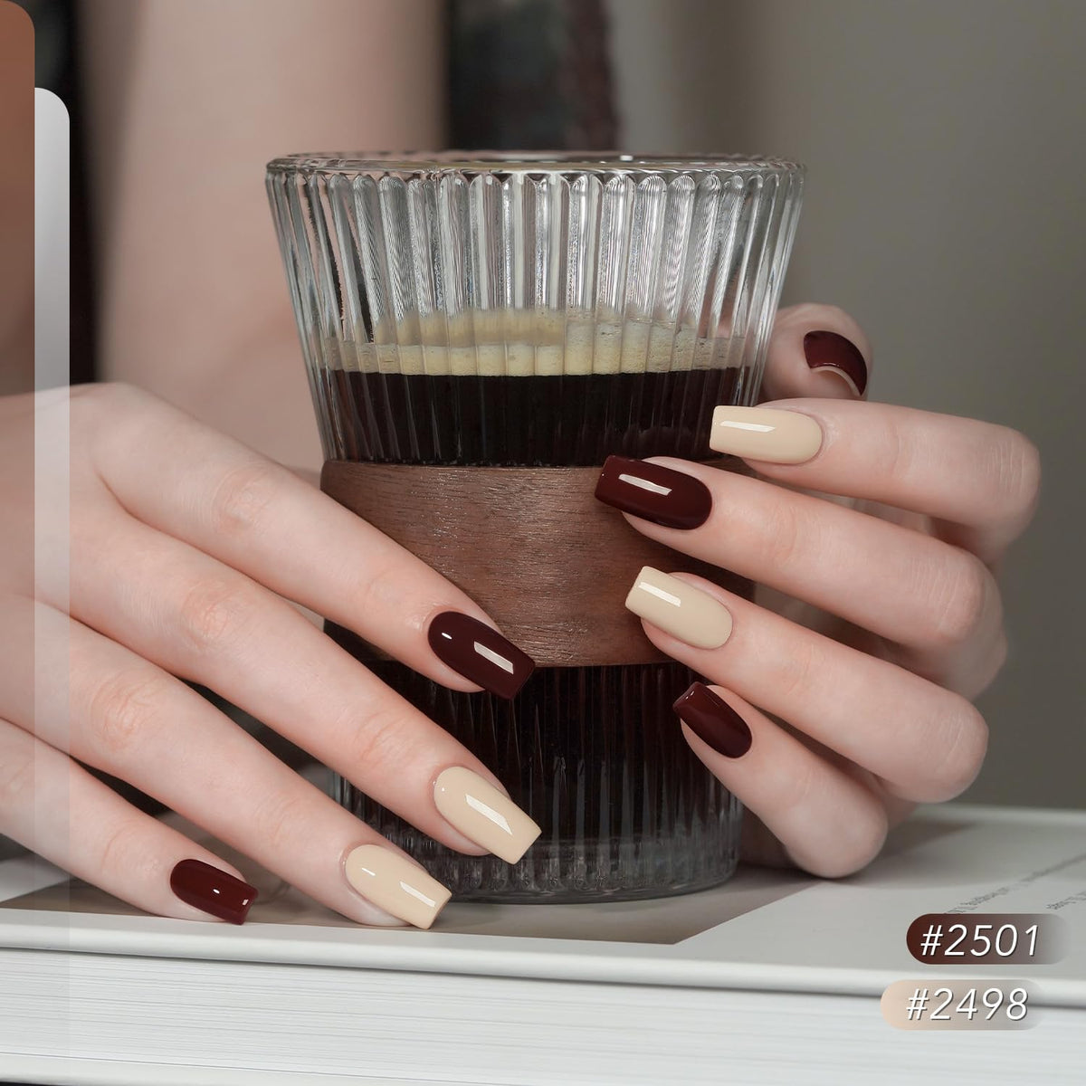GAOY glossy and matte top coats together demonstrating high shine and velvet finish options