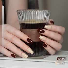 GAOY glossy and matte top coats together demonstrating high shine and velvet finish options