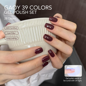 GAOY glossy finish on nails demonstrating high-shine result for salon-quality manicures